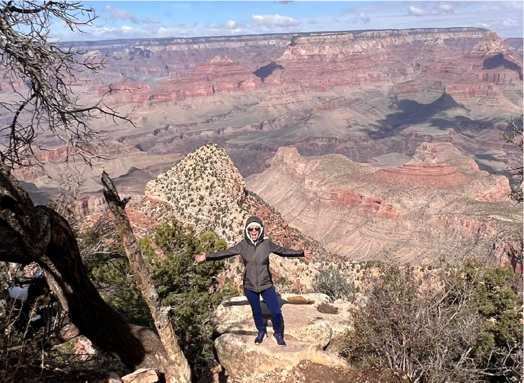 Stacey at the Grand Canyon