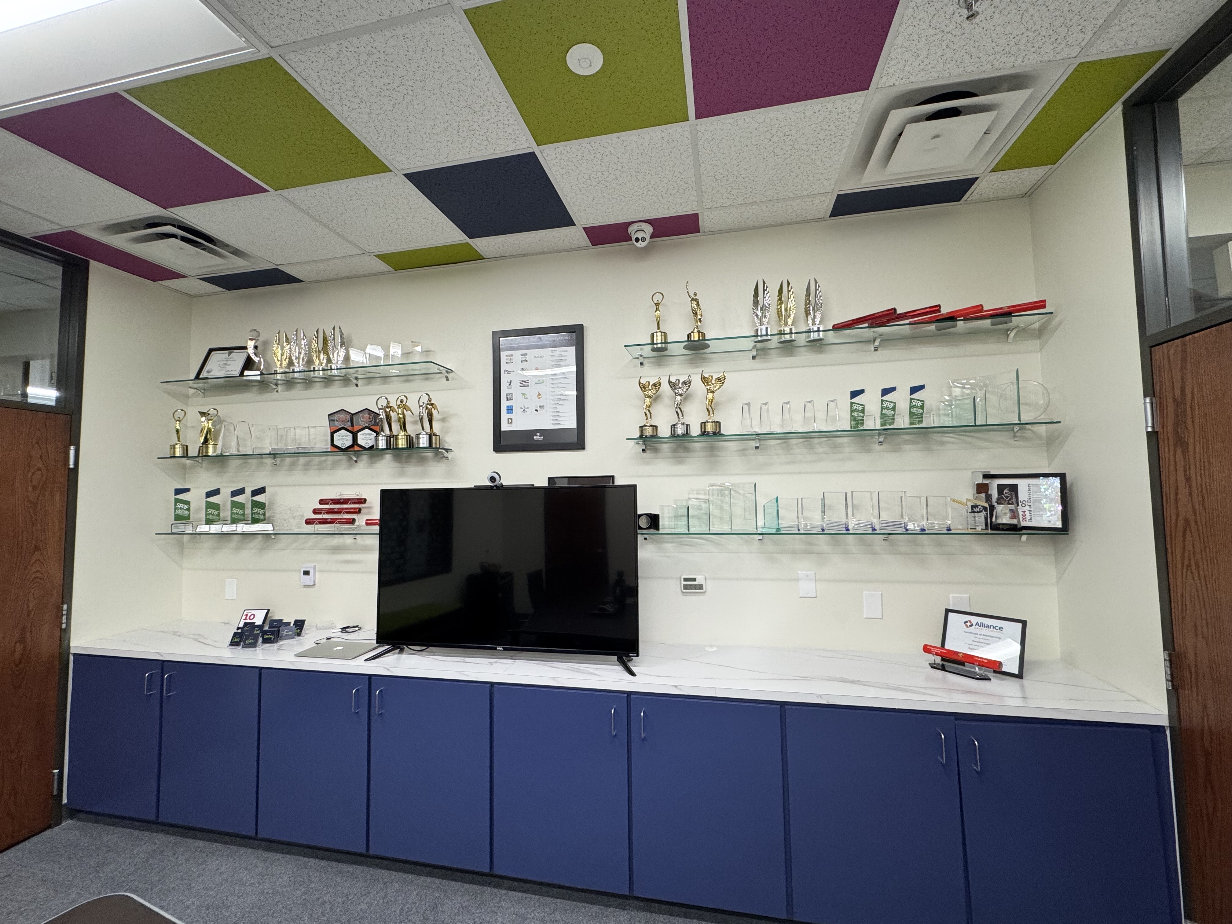 Office Awards Shelf