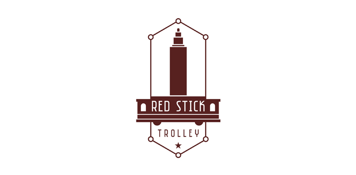 Red Stick Trolley Branding